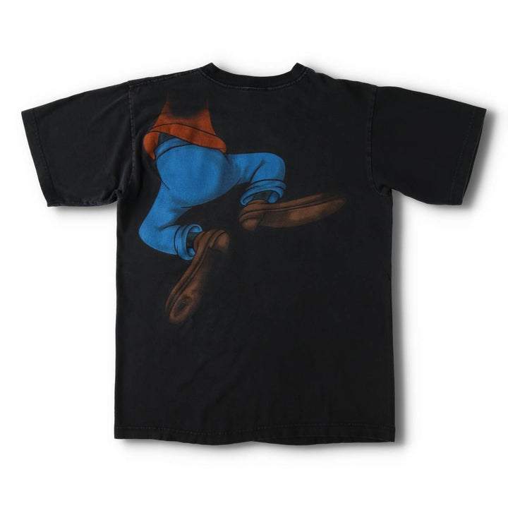 90'S MICKEY UNLIMITED GOOFY character print T-shirt, men's size M equivalent, vintage. cotton black type Vintage Second Hand