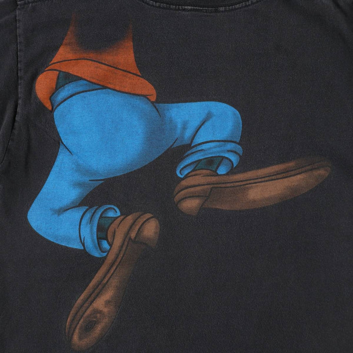 90'S MICKEY UNLIMITED GOOFY character print T-shirt, men's size M equivalent, vintage. cotton black type Vintage Second Hand