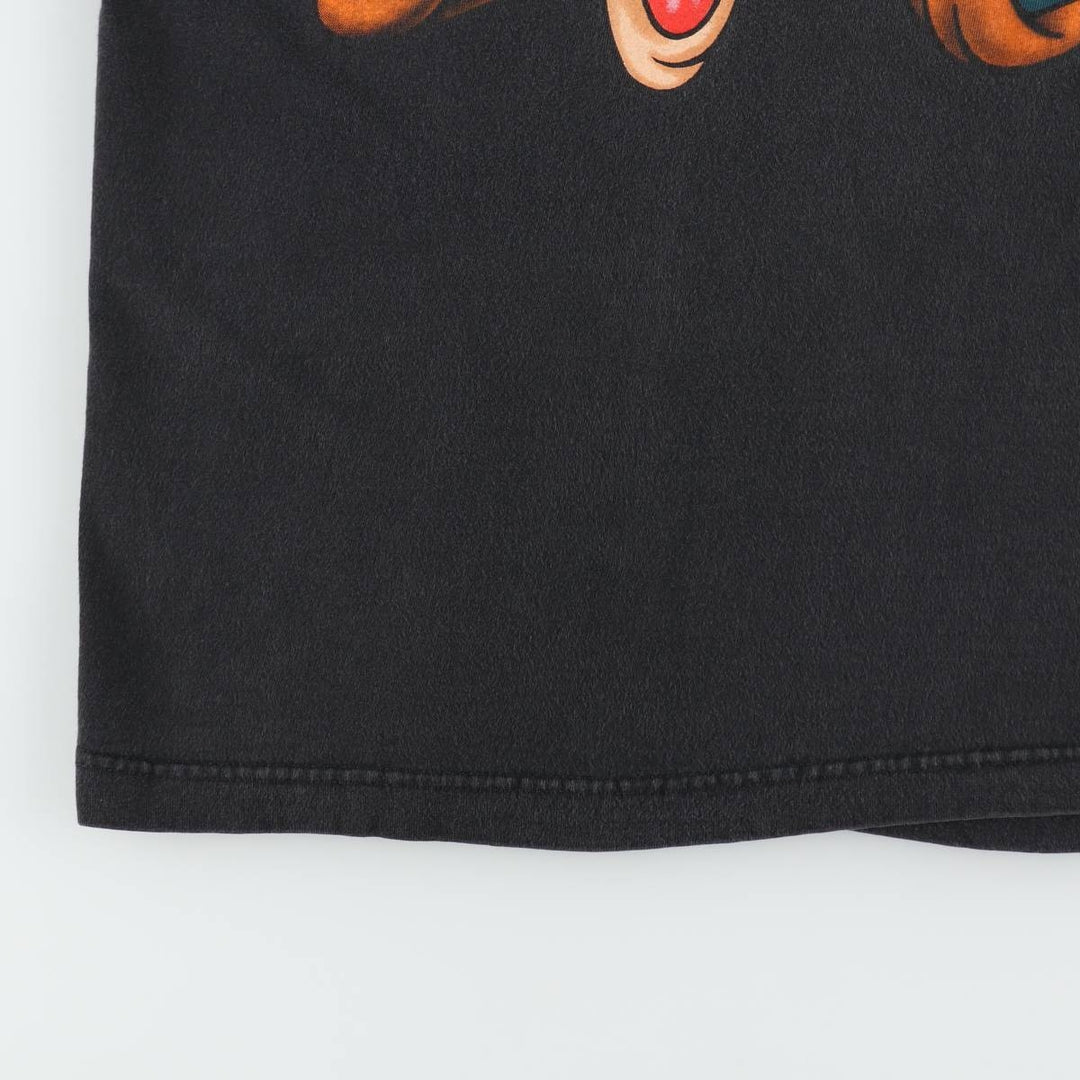 90'S MICKEY UNLIMITED GOOFY character print T-shirt, men's size M equivalent, vintage. cotton black type Vintage Second Hand