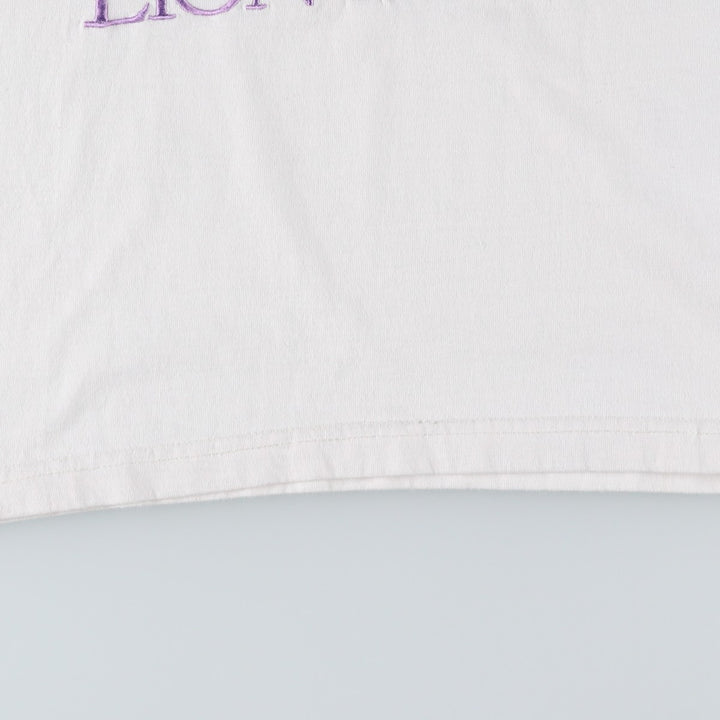 90'S Disney THE LION KING Lion King character print T-shirt men's M size vintage cotton white type Vintage Second Hand