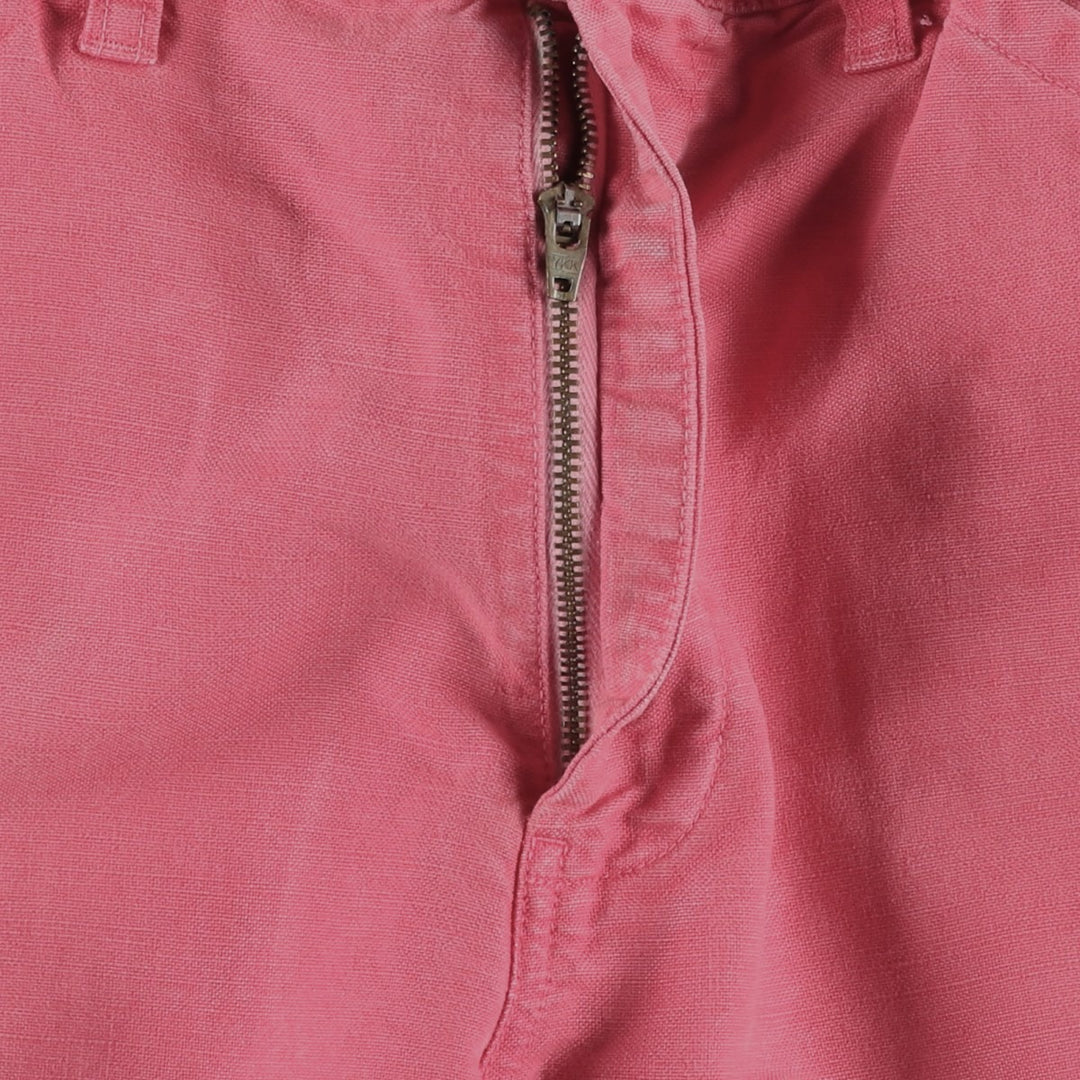 Ralph Lauren POLO by Ralph Lauren Cotton x Linen Pants, Men's Size S (approx.) linen pink type Vintage Second Hand
