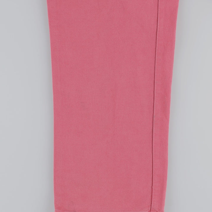 Ralph Lauren POLO by Ralph Lauren Cotton x Linen Pants, Men's Size S (approx.) linen pink type Vintage Second Hand