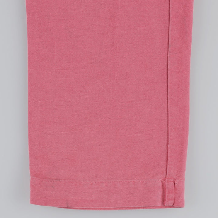 Ralph Lauren POLO by Ralph Lauren Cotton x Linen Pants, Men's Size S (approx.) linen pink type Vintage Second Hand