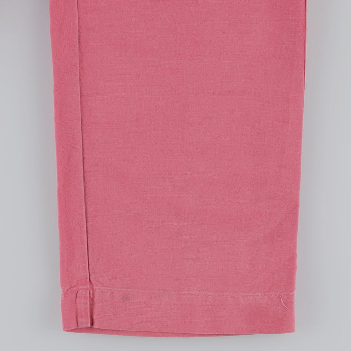 Ralph Lauren POLO by Ralph Lauren Cotton x Linen Pants, Men's Size S (approx.) linen pink type Vintage Second Hand