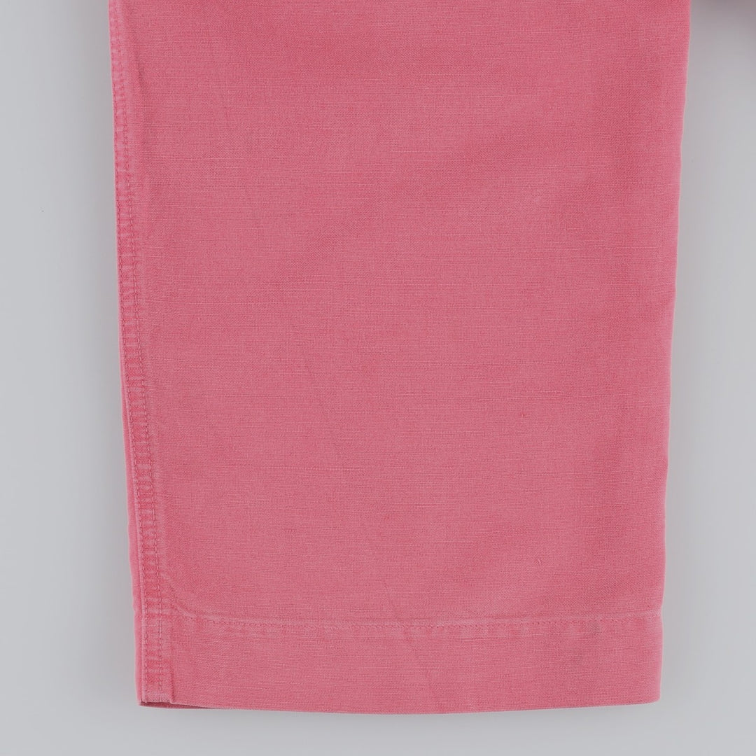 Ralph Lauren POLO by Ralph Lauren Cotton x Linen Pants, Men's Size S (approx.) linen pink type Vintage Second Hand