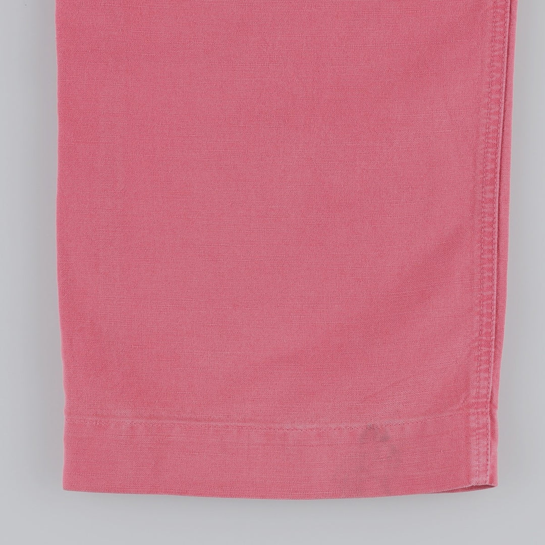 Ralph Lauren POLO by Ralph Lauren Cotton x Linen Pants, Men's Size S (approx.) linen pink type Vintage Second Hand