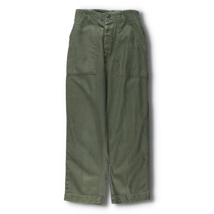 1960'S US Military Issue Baker Pants, Made in USA, Medium Size (Men's W29 equivalent), Vintage cotton Khaki type Vintage Second Hand