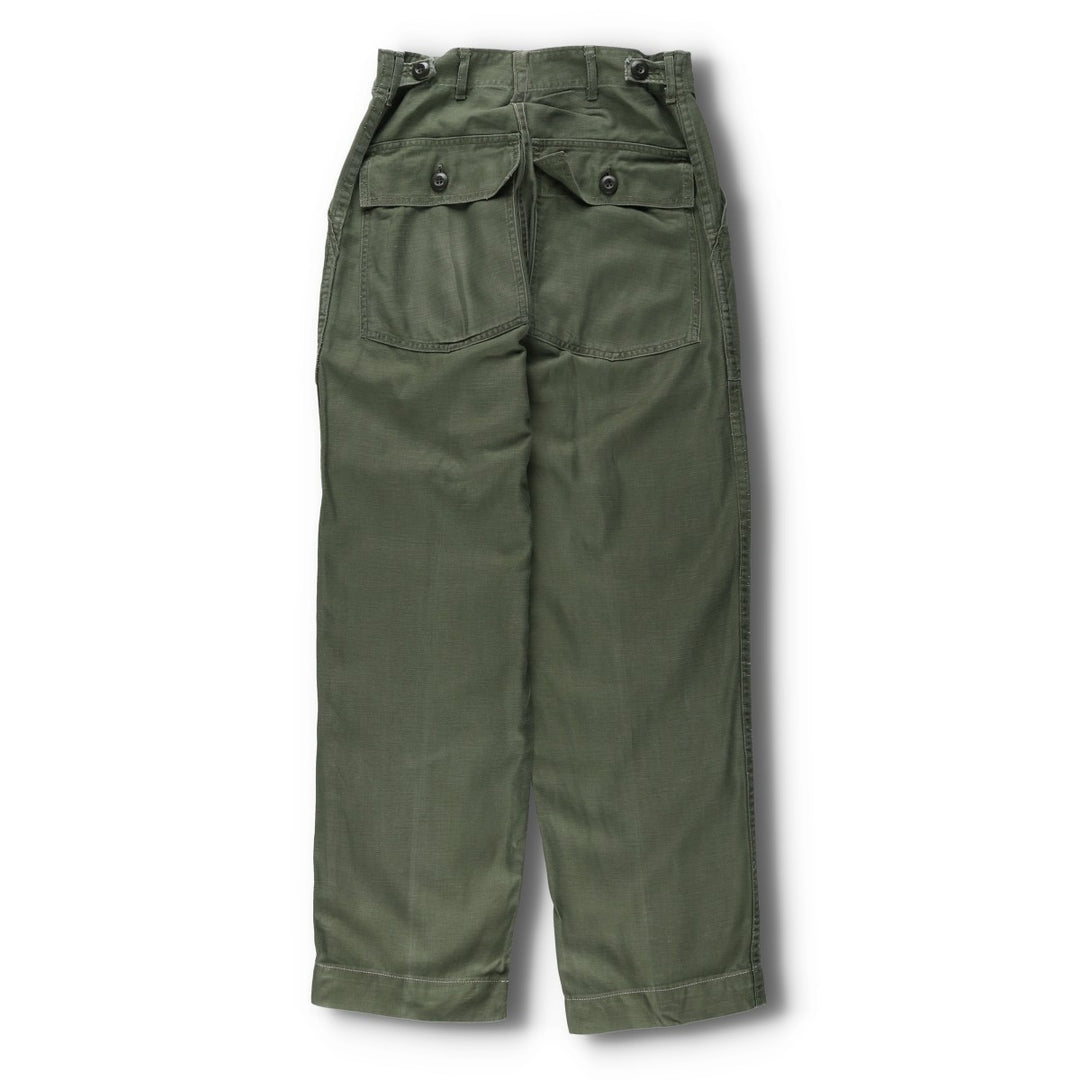 1960'S US Military Issue Baker Pants, Made in USA, Medium Size (Men's W29 equivalent), Vintage cotton Khaki type Vintage Second Hand