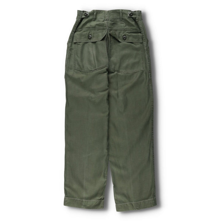 1960'S US Military Issue Baker Pants, Made in USA, Medium Size (Men's W29 equivalent), Vintage cotton Khaki type Vintage Second Hand