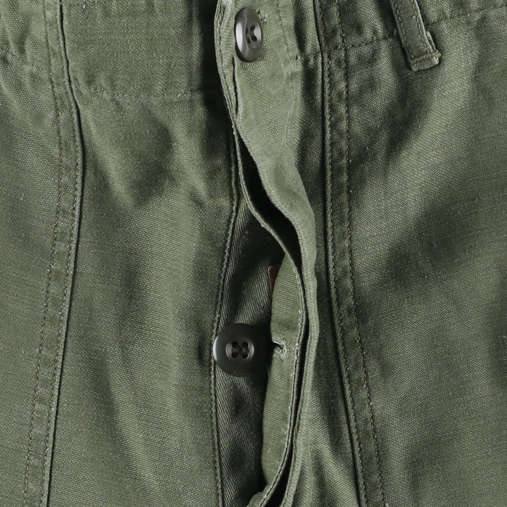 1960'S US Military Issue Baker Pants, Made in USA, Medium Size (Men's W29 equivalent), Vintage cotton Khaki type Vintage Second Hand
