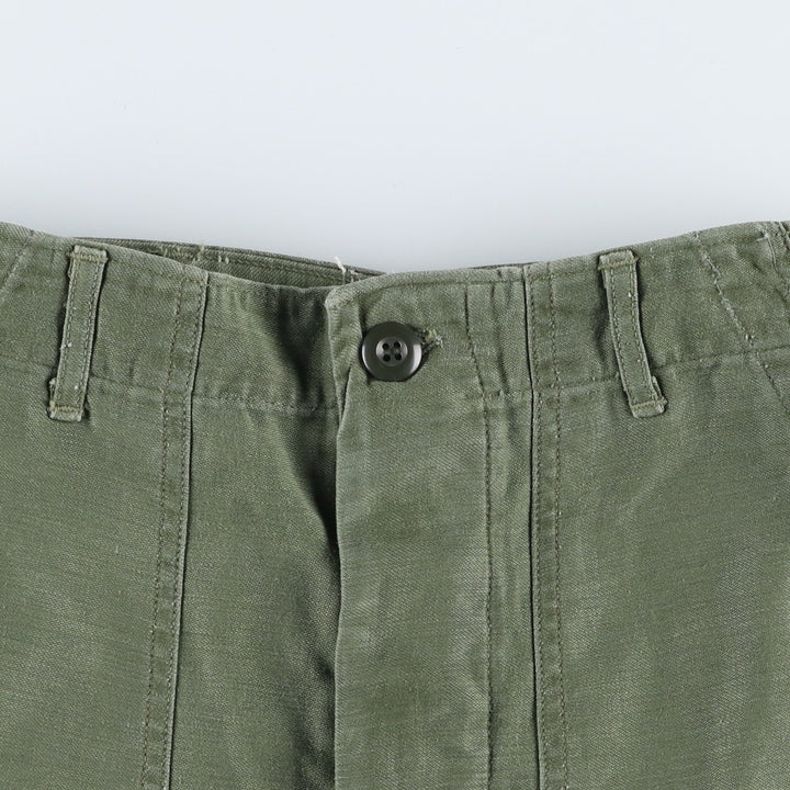 1960'S US Military Issue Baker Pants, Made in USA, Medium Size (Men's W29 equivalent), Vintage cotton Khaki type Vintage Second Hand