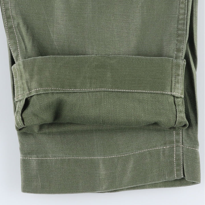 1960'S US Military Issue Baker Pants, Made in USA, Medium Size (Men's W29 equivalent), Vintage cotton Khaki type Vintage Second Hand