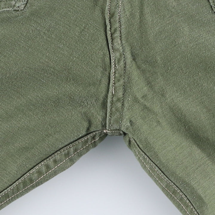1960'S US Military Issue Baker Pants, Made in USA, Medium Size (Men's W29 equivalent), Vintage cotton Khaki type Vintage Second Hand