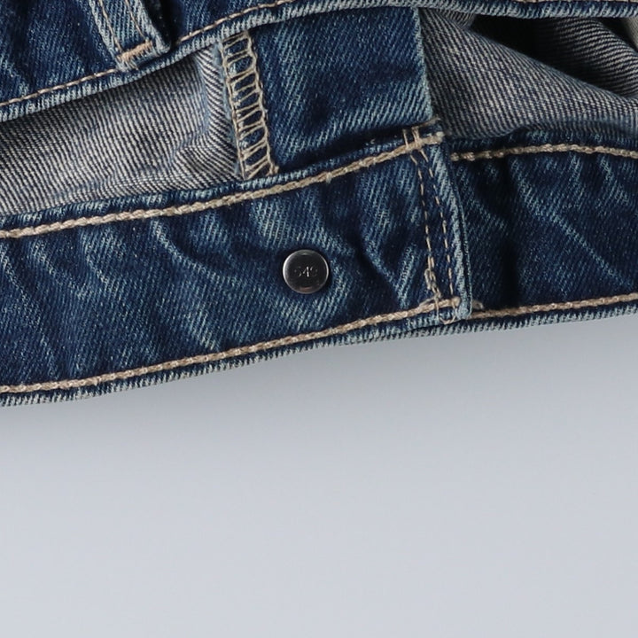 90'S Big Size Levi's Silver Tab Massive Denim Shorts, Made in USA, Men's W43 (approx.) cotton blue type Vintage Second Hand