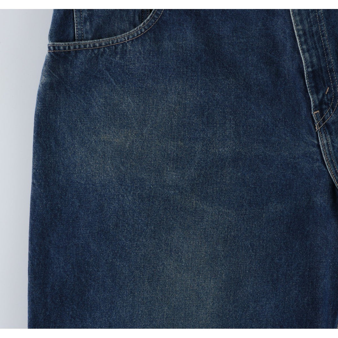 90'S Big Size Levi's Silver Tab Massive Denim Shorts, Made in USA, Men's W43 (approx.) cotton blue type Vintage Second Hand