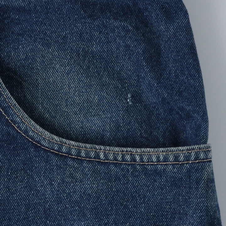 90'S Big Size Levi's Silver Tab Massive Denim Shorts, Made in USA, Men's W43 (approx.) cotton blue type Vintage Second Hand