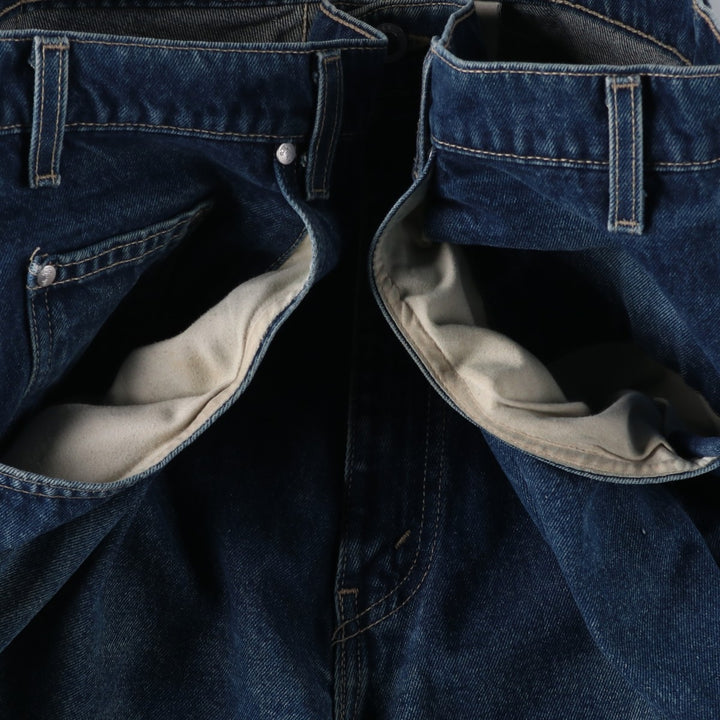 90'S Big Size Levi's Silver Tab Massive Denim Shorts, Made in USA, Men's W43 (approx.) cotton blue type Vintage Second Hand