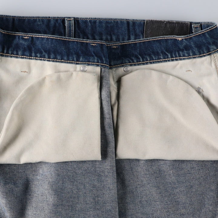90'S Big Size Levi's Silver Tab Massive Denim Shorts, Made in USA, Men's W43 (approx.) cotton blue type Vintage Second Hand