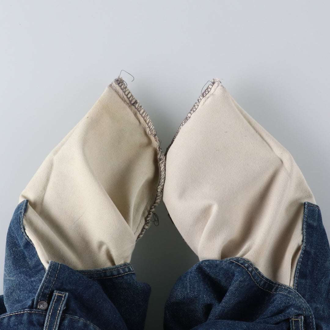 90'S Big Size Levi's Silver Tab Massive Denim Shorts, Made in USA, Men's W43 (approx.) cotton blue type Vintage Second Hand
