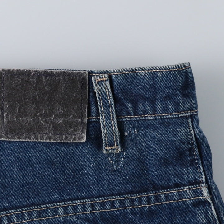 90'S Big Size Levi's Silver Tab Massive Denim Shorts, Made in USA, Men's W43 (approx.) cotton blue type Vintage Second Hand