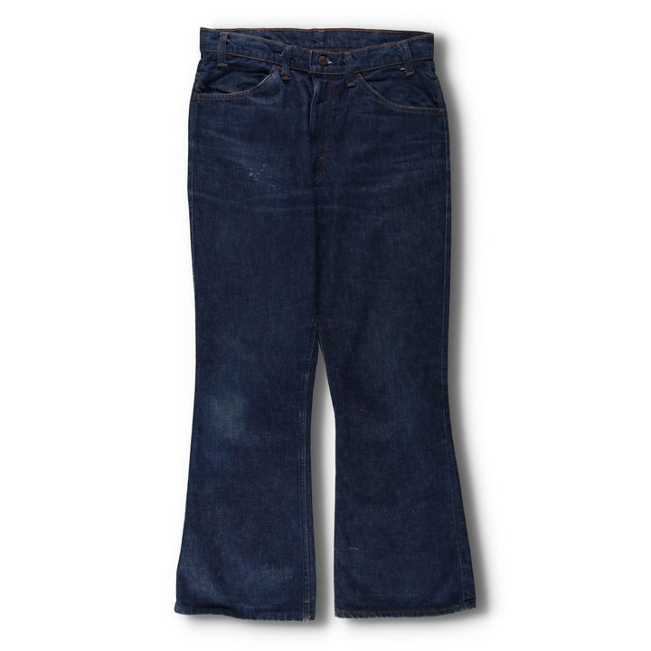 Dark navy 80'S Levi's orange tab bell-bottom denim pants, men's size W34 (approx.), vintage. unclear blue type Vintage Second Hand