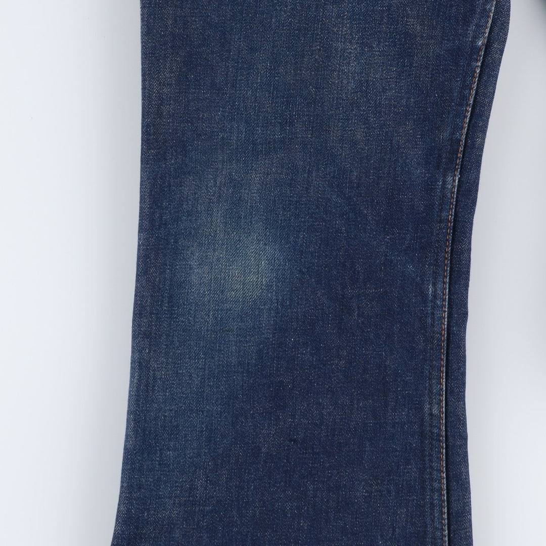 Dark navy 80'S Levi's orange tab bell-bottom denim pants, men's size W34 (approx.), vintage. unclear blue type Vintage Second Hand