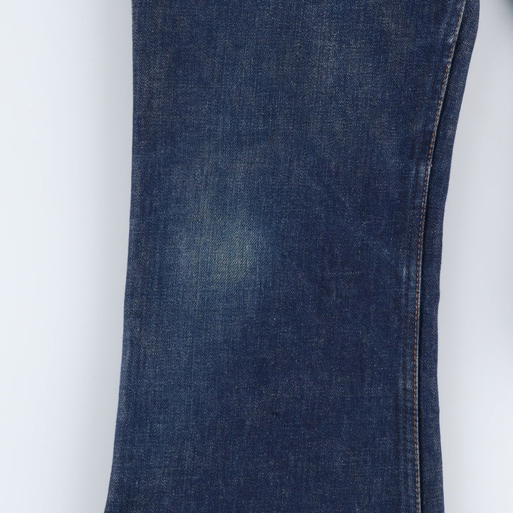 Dark navy 80'S Levi's orange tab bell-bottom denim pants, men's size W34 (approx.), vintage. unclear blue type Vintage Second Hand