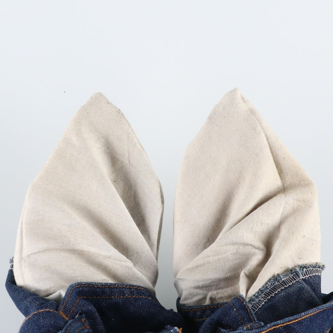 Dark navy 80'S Levi's orange tab bell-bottom denim pants, men's size W34 (approx.), vintage. unclear blue type Vintage Second Hand