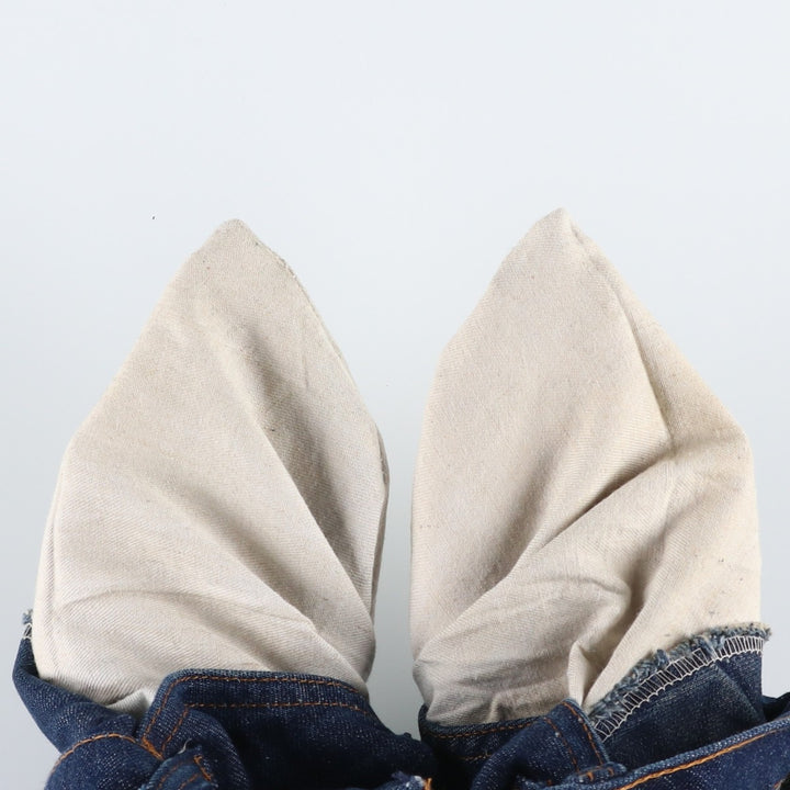 Dark navy 80'S Levi's orange tab bell-bottom denim pants, men's size W34 (approx.), vintage. unclear blue type Vintage Second Hand