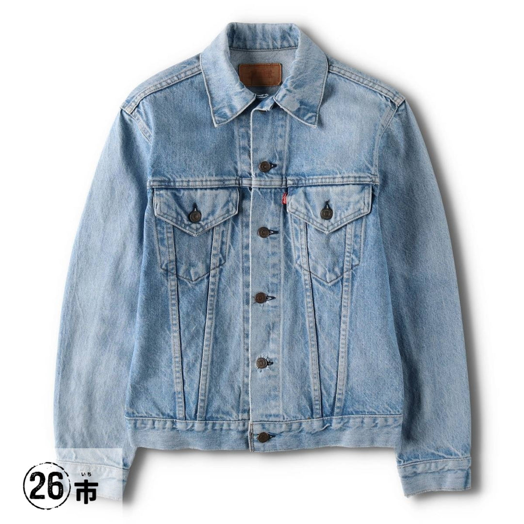 1970'S Levi's 70505 Denim Jacket, Made in USA, Men's Size S (approx.), Vintage cotton blue type Vintage Second Hand