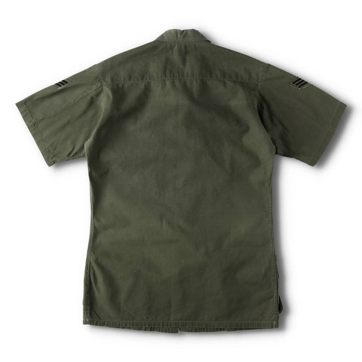 Authentic 1970'S US Military Jungle Fatigue 4th Ripstop Military Jacket, Made in USA, Small-Long (Equivalent to Men's Size S) cotton Khaki type Vintage Second Hand