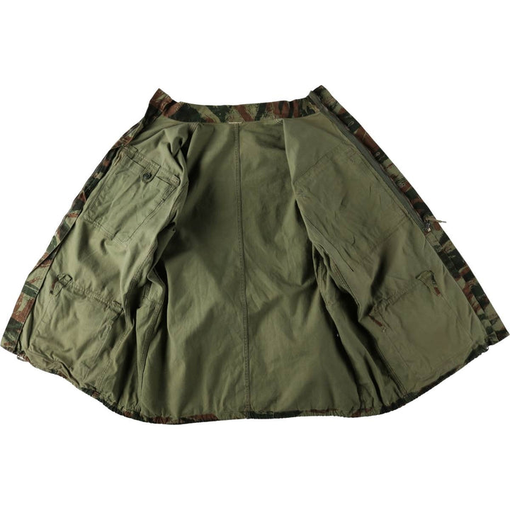 1950s-1960'S French Army TAP47 Camouflage Pattern Lizard Camo Military Jacket, Men's XL (approx.), Vintage unclear Khaki type Vintage Second Hand