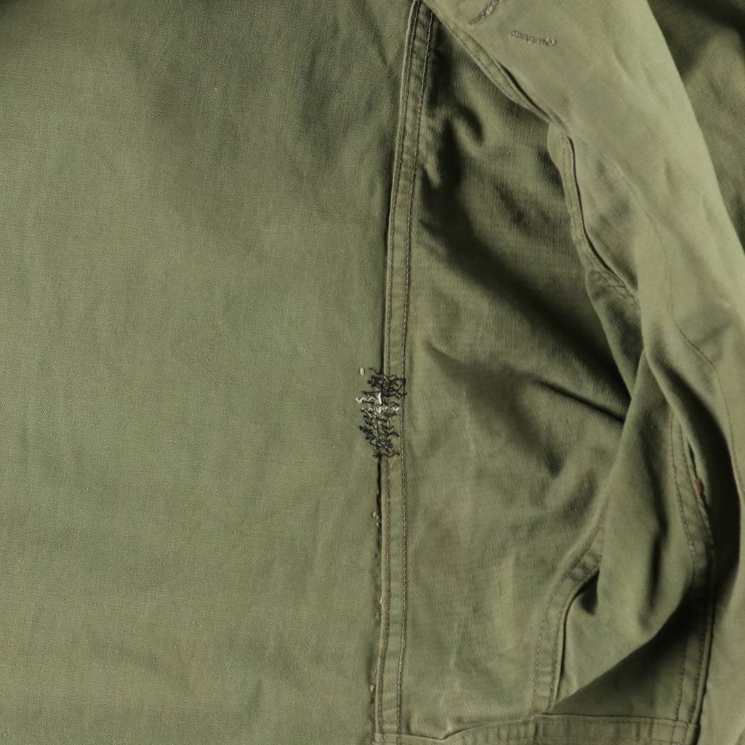 1950s-1960'S French Army TAP47 Camouflage Pattern Lizard Camo Military Jacket, Men's XL (approx.), Vintage unclear Khaki type Vintage Second Hand