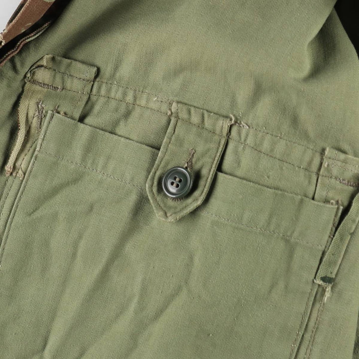 1950s-1960'S French Army TAP47 Camouflage Pattern Lizard Camo Military Jacket, Men's XL (approx.), Vintage unclear Khaki type Vintage Second Hand