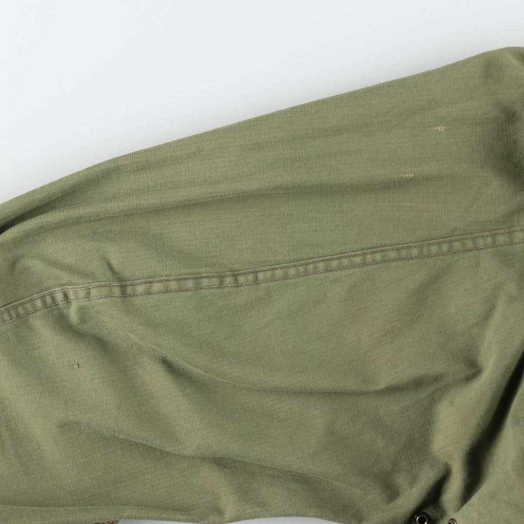 1950s-1960'S French Army TAP47 Camouflage Pattern Lizard Camo Military Jacket, Men's XL (approx.), Vintage unclear Khaki type Vintage Second Hand