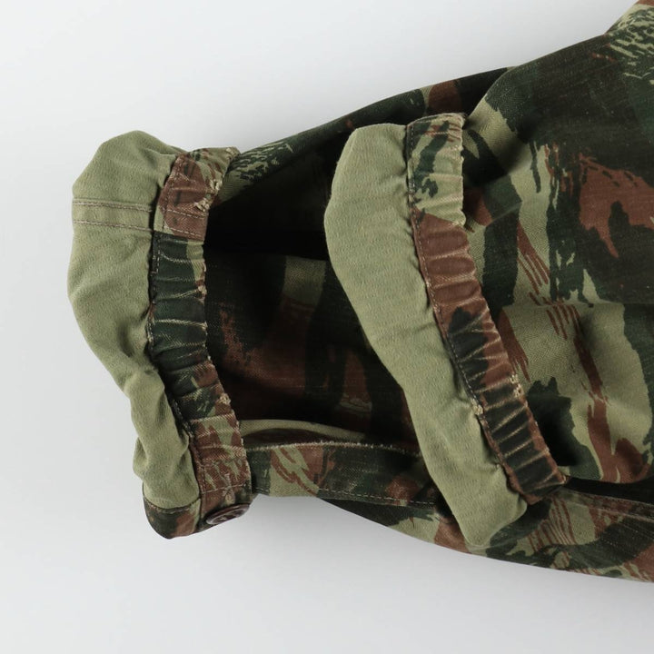 1950s-1960'S French Army TAP47 Camouflage Pattern Lizard Camo Military Jacket, Men's XL (approx.), Vintage unclear Khaki type Vintage Second Hand