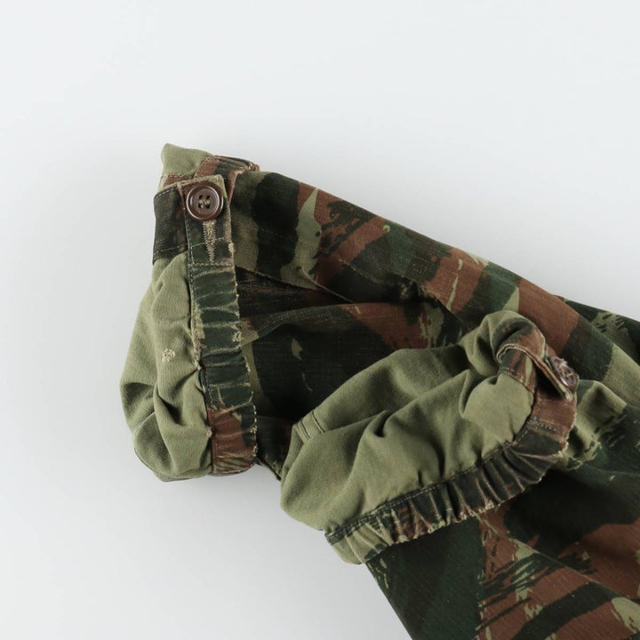 1950s-1960'S French Army TAP47 Camouflage Pattern Lizard Camo Military Jacket, Men's XL (approx.), Vintage unclear Khaki type Vintage Second Hand