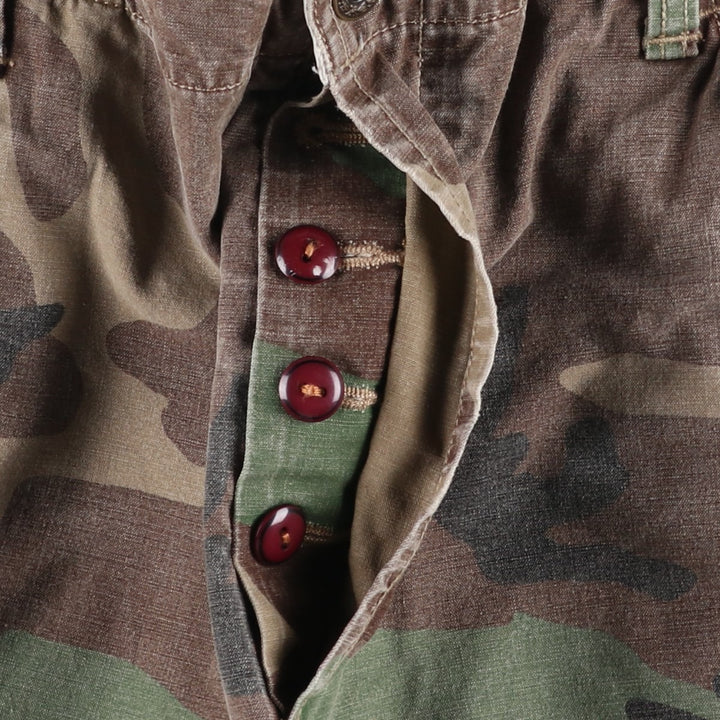 Civilian-made Ralph Lauren POLO RALPH LAUREN camouflage pattern woodland camo military cargo pants, men's size W37 (approx.) cotton Khaki type Vintage Second Hand