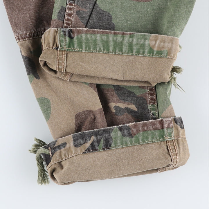 Civilian-made Ralph Lauren POLO RALPH LAUREN camouflage pattern woodland camo military cargo pants, men's size W37 (approx.) cotton Khaki type Vintage Second Hand