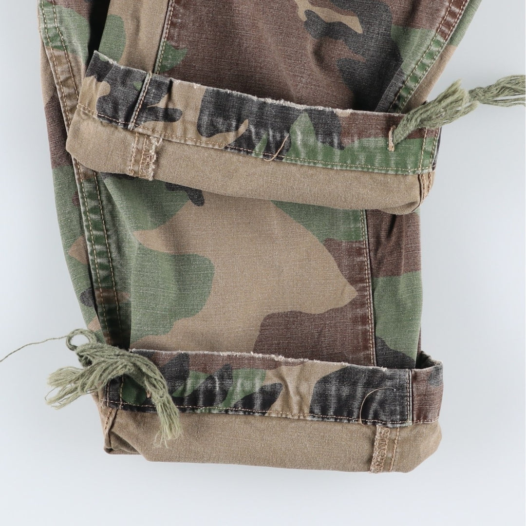 Civilian-made Ralph Lauren POLO RALPH LAUREN camouflage pattern woodland camo military cargo pants, men's size W37 (approx.) cotton Khaki type Vintage Second Hand