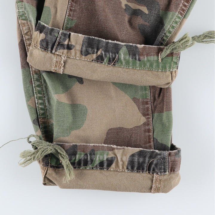 Civilian-made Ralph Lauren POLO RALPH LAUREN camouflage pattern woodland camo military cargo pants, men's size W37 (approx.) cotton Khaki type Vintage Second Hand