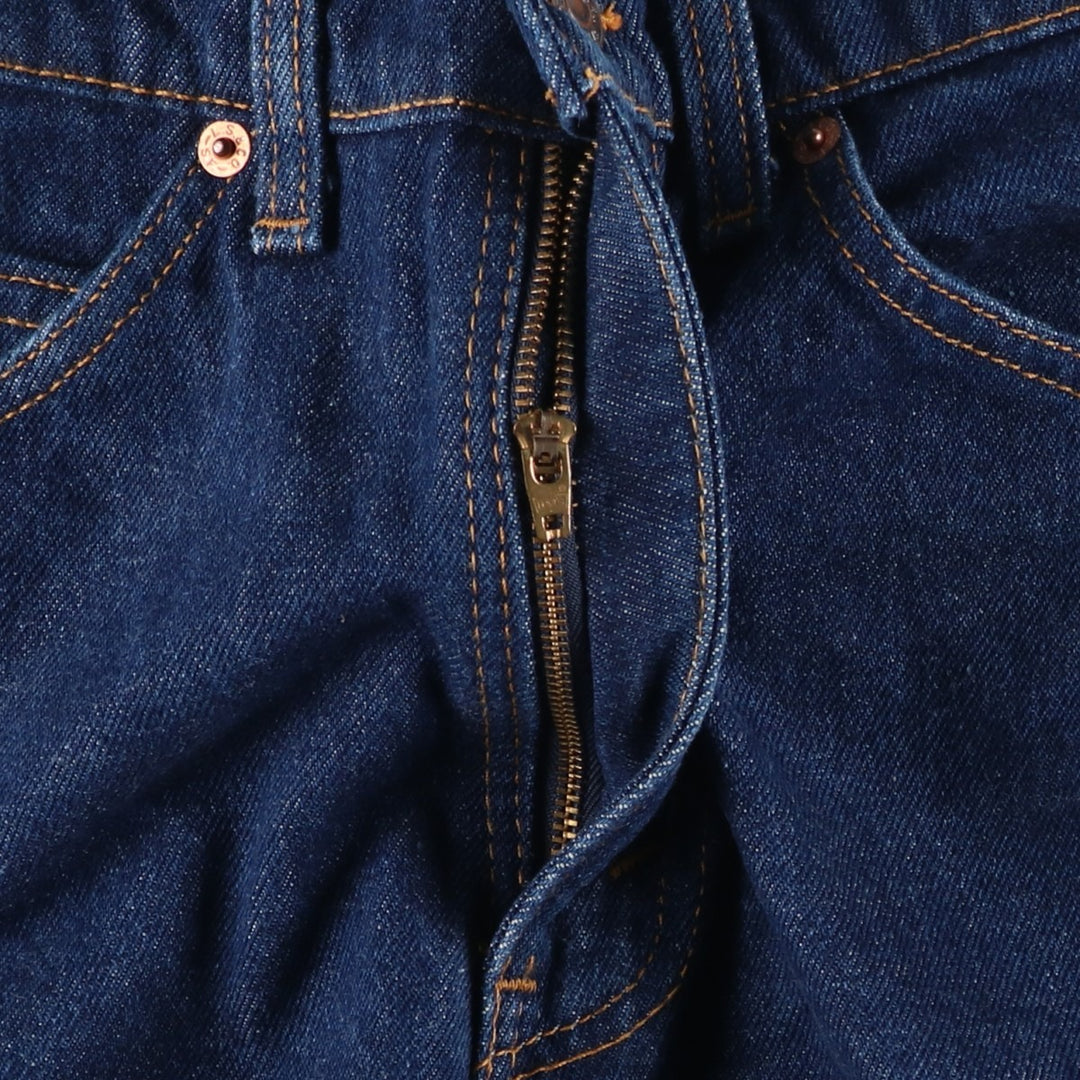 1990'S Levi's 40517-0215 Orange Tab Dark Navy Flare Cut Denim Pants Made in USA Women's Size L (W30 equivalent) Vintage cotton navy blue type Vintage Second Hand