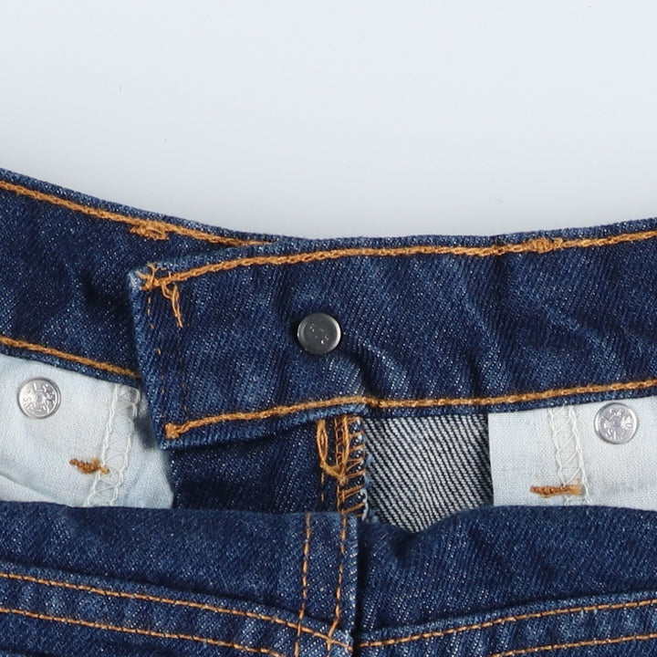1990'S Levi's 40517-0215 Orange Tab Dark Navy Flare Cut Denim Pants Made in USA Women's Size L (W30 equivalent) Vintage cotton navy blue type Vintage Second Hand