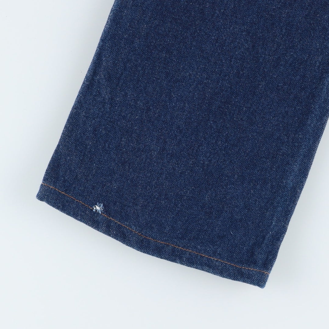 1990'S Levi's 40517-0215 Orange Tab Dark Navy Flare Cut Denim Pants Made in USA Women's Size L (W30 equivalent) Vintage cotton navy blue type Vintage Second Hand