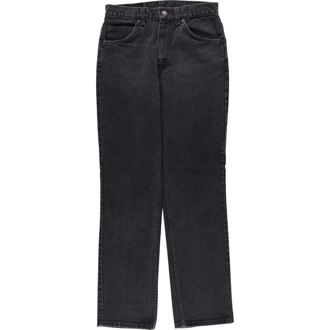 90'S Levi's Orange Tag Black Denim Bootcut Jeans, Men's Size W30 (approx.), Vintage unclear black type Vintage Second Hand
