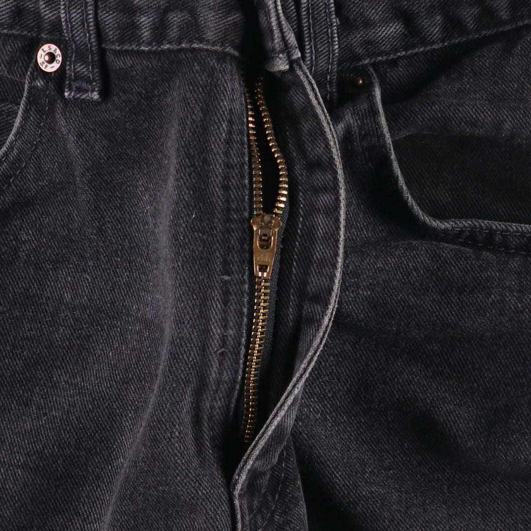 90'S Levi's Orange Tag Black Denim Bootcut Jeans, Men's Size W30 (approx.), Vintage unclear black type Vintage Second Hand