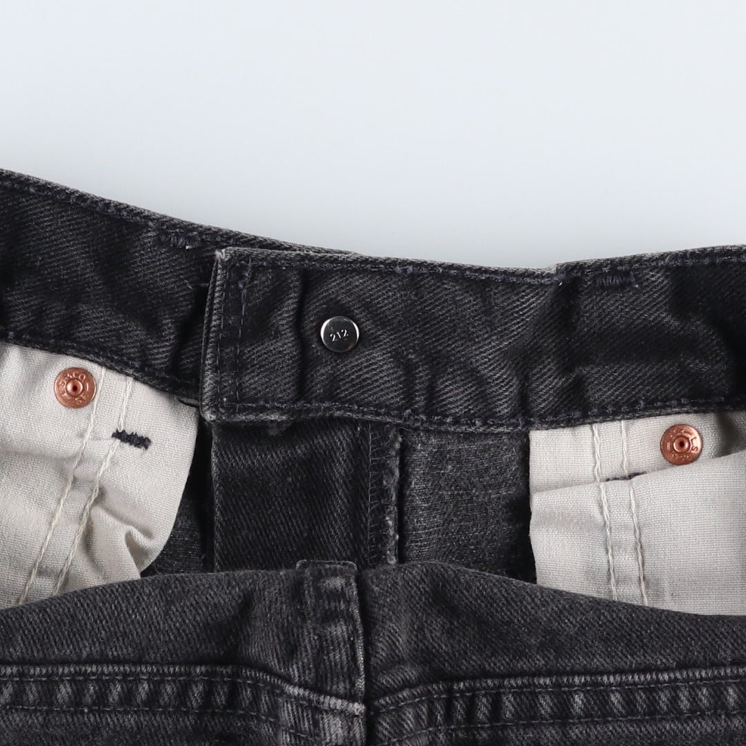 90'S Levi's Orange Tag Black Denim Bootcut Jeans, Men's Size W30 (approx.), Vintage unclear black type Vintage Second Hand