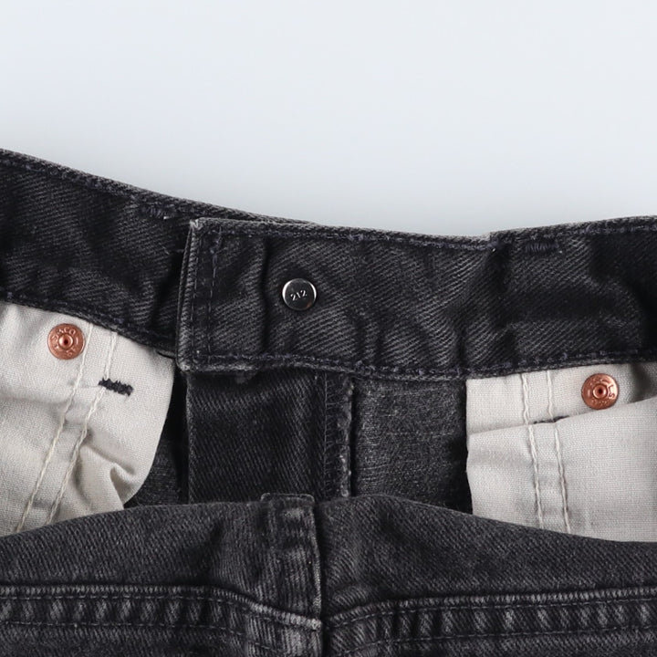 90'S Levi's Orange Tag Black Denim Bootcut Jeans, Men's Size W30 (approx.), Vintage unclear black type Vintage Second Hand