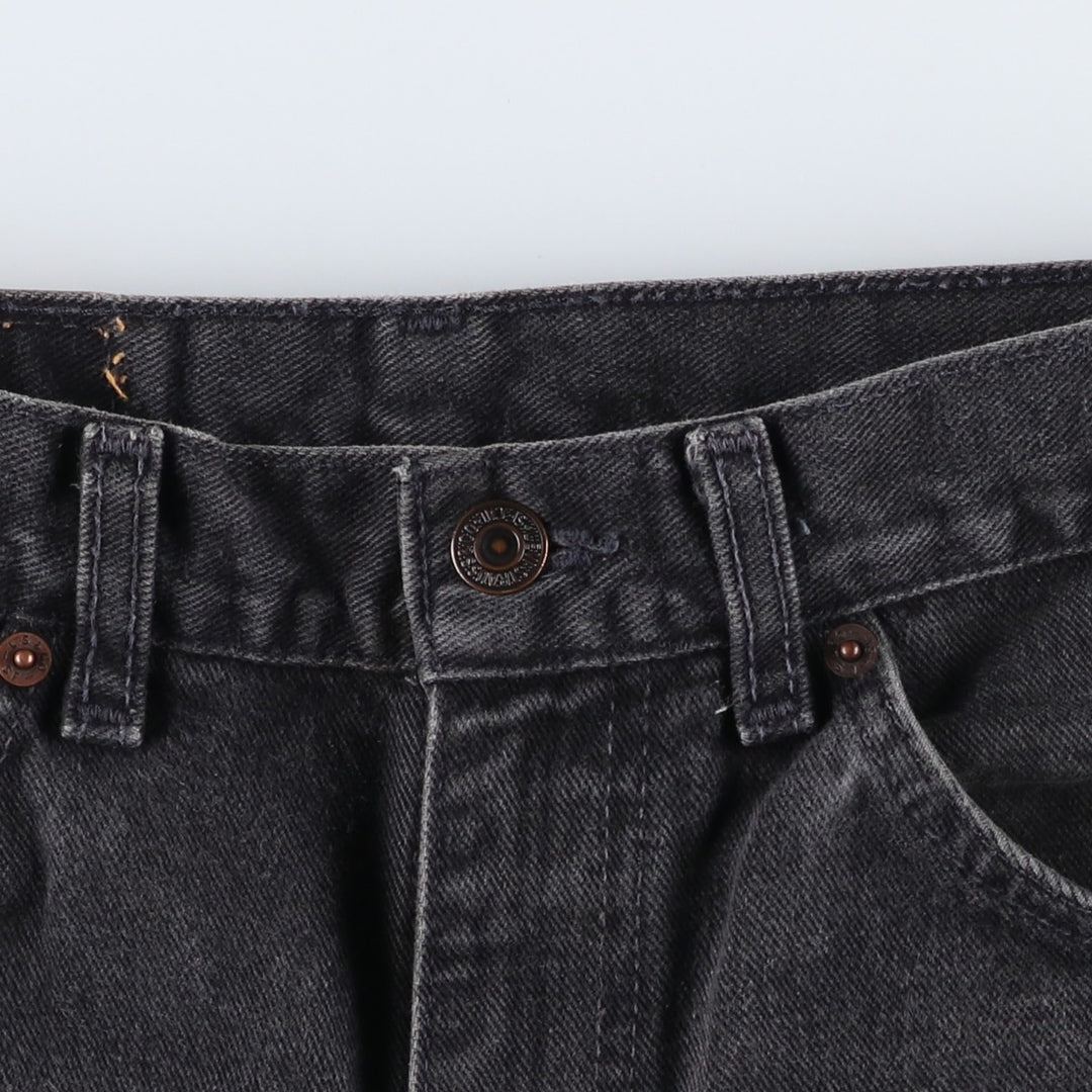 90'S Levi's Orange Tag Black Denim Bootcut Jeans, Men's Size W30 (approx.), Vintage unclear black type Vintage Second Hand