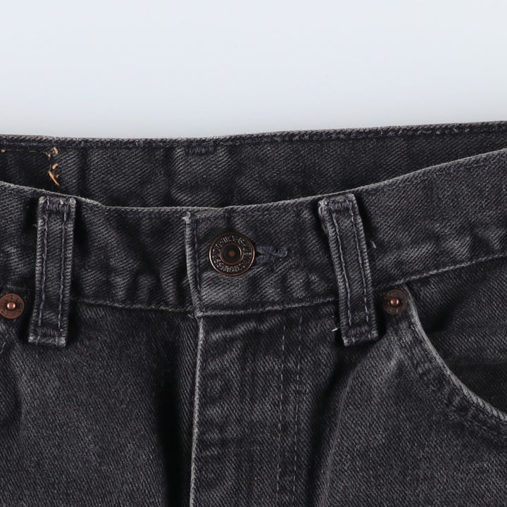 90'S Levi's Orange Tag Black Denim Bootcut Jeans, Men's Size W30 (approx.), Vintage unclear black type Vintage Second Hand